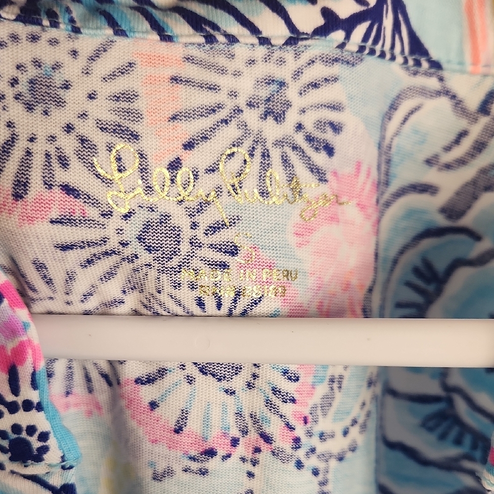 Lilly Pulitzer Vibrant Blue and Pink Floral Mini Dress - Picture 2 of 4